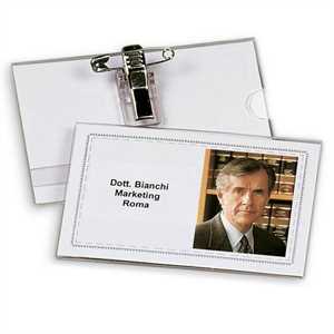 Cartellino Porta NOME cm9X5,5 Pvc Portabadge