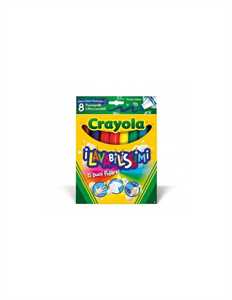 LAVABILISSIMI 8 PENNARELLI PUNTA MAXI ULTRA LAVABILI