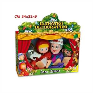MARIONETTE TEATRINO FIABE ITALIANE 4 PZ