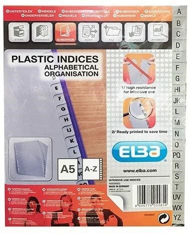 INTERCALARE A-Z Lettere cm22x30 (6100) SEPAREX