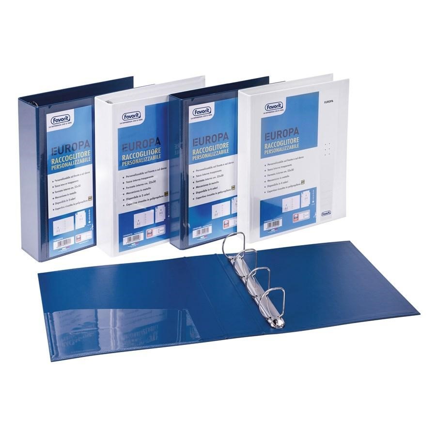 Raccoglitore 22x30 050 Bianco PERSONAL 4 anelli(D)EUROPA