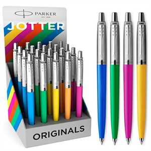 JOTTER PLASTIC 5COLORI EXPO PZ.20 MAGENTA ARANCIONE VERDE GIALLO BLU