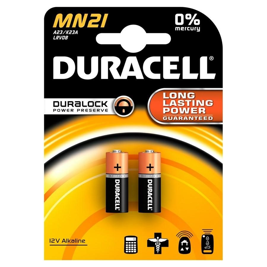 PILA MN21 12V PZ2 APRI CANCELLO/MACCHINA DURACELL