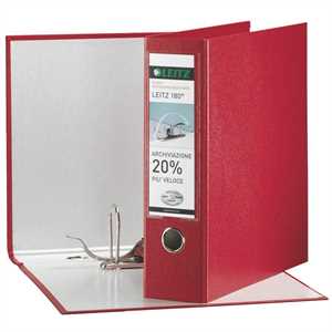 Registratore LEITZ 180 cm8 Rosso