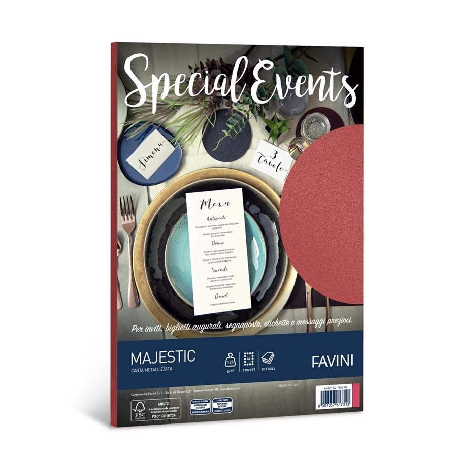 BUSTA SPECIAL EVENTS pz10 11X22 ROSSO