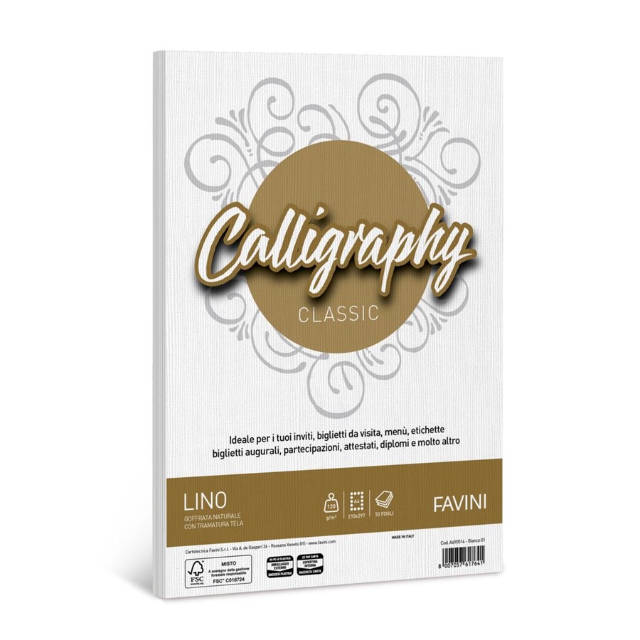 Calligraphy LINO gr120 BIANCO A4 f50