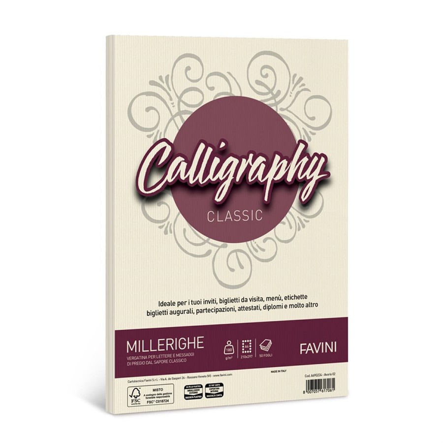 Calligraphy MILLERIGHE gr100 AVORIO A4 f50