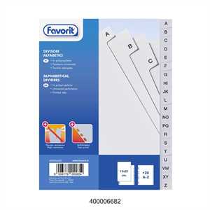 INTERCALARE A-Z Lettere A5 (6120) SEPAREX