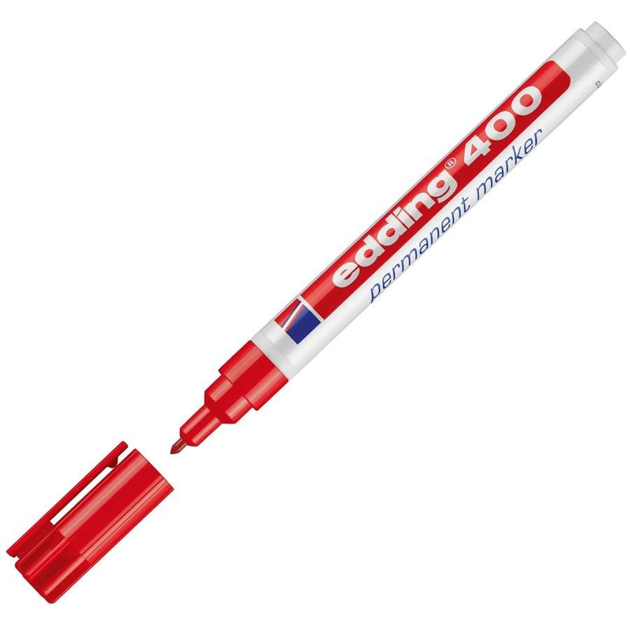 Marker EDDING 400 PUNTA FINE Rosso