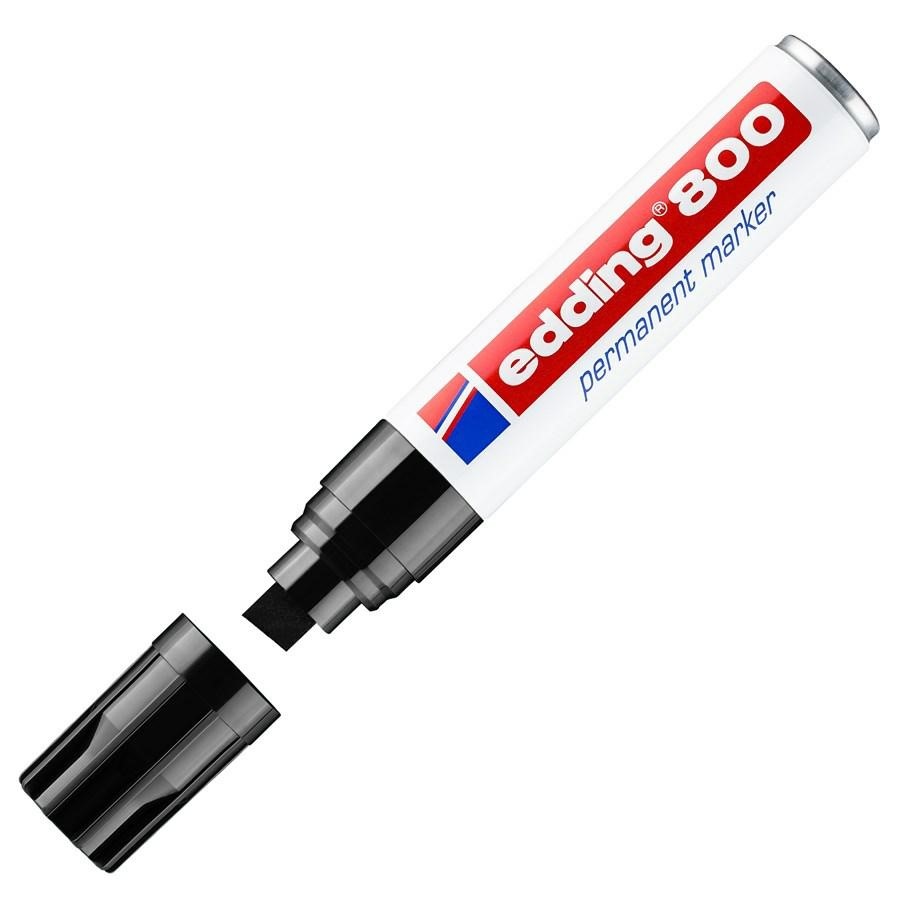 Marker EDDING 800 PUNTA SCALPELLO Nero