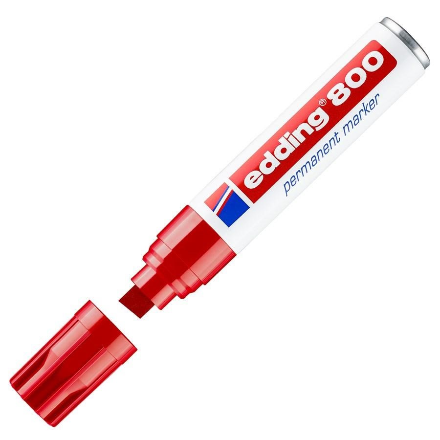 Marker EDDING 800 PUNTA SCALPELLO Rosso