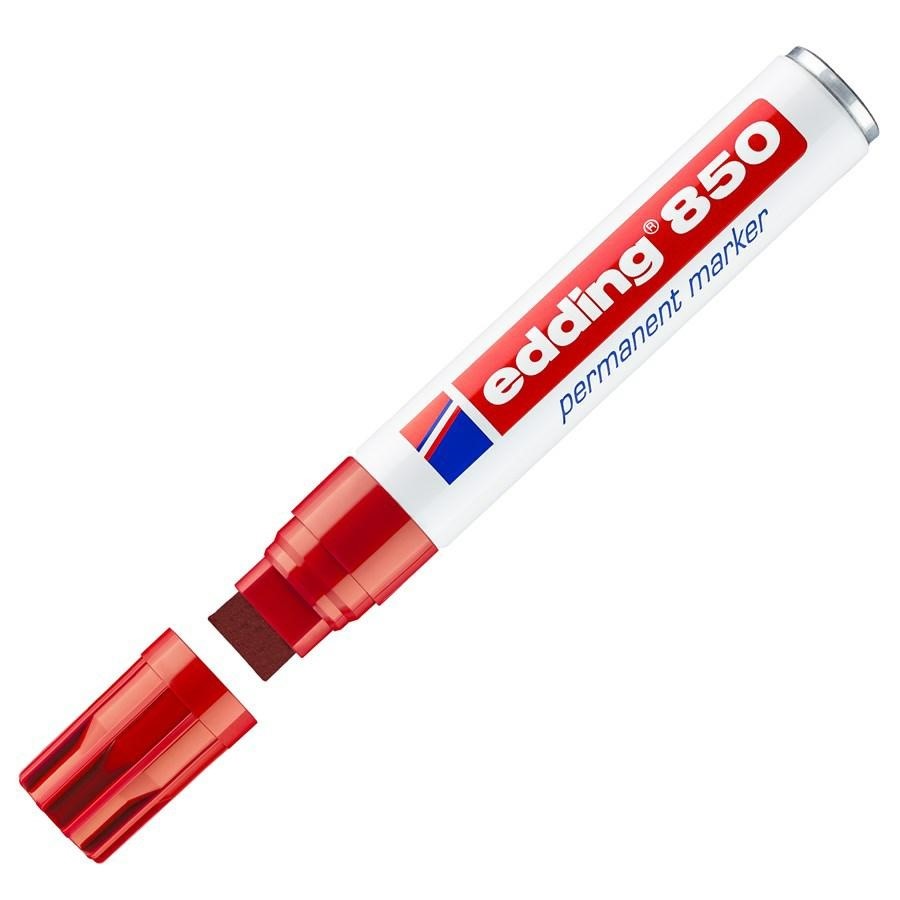 Marker EDDING 850 PUNTA SCALPELLO Rosso