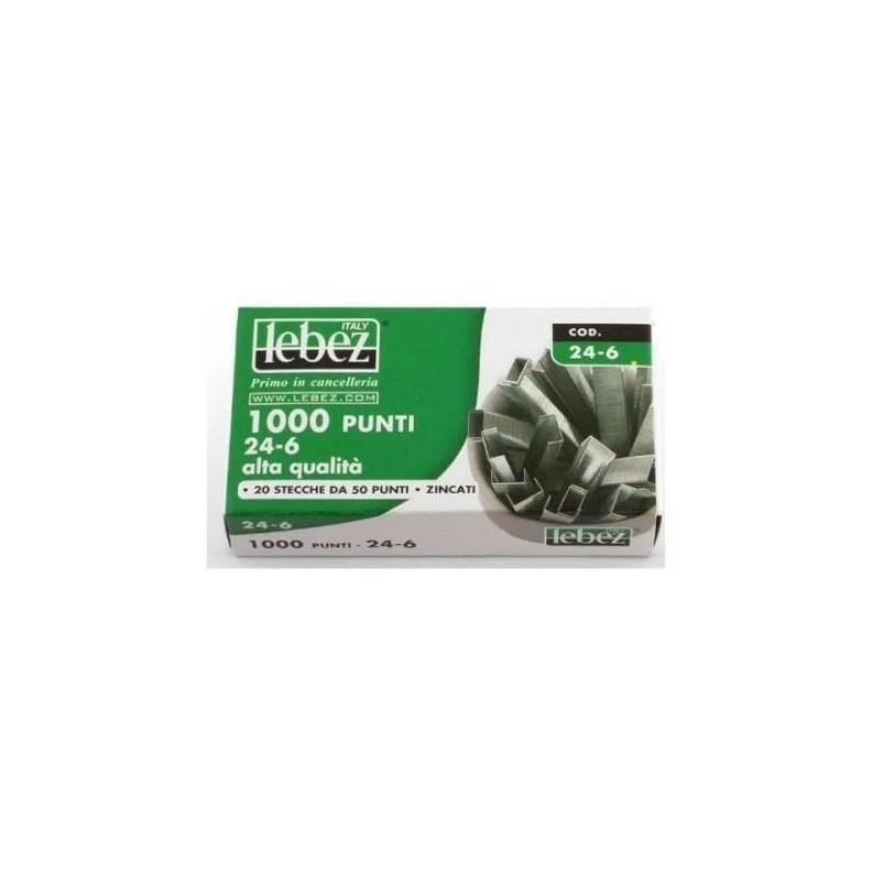 PUNTI ZINCATI 24/6 1000pz