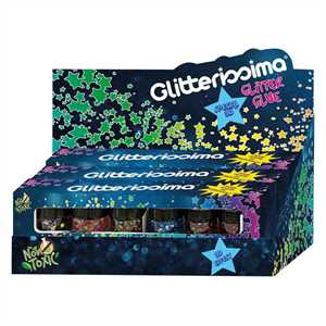 GLITTER GLUE 30 SET DA 6 BARATTOLI  NEW