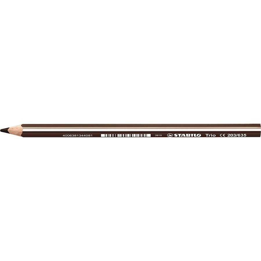 STABILO TRIO MAXI pz12 MARRONE SCUR0-635