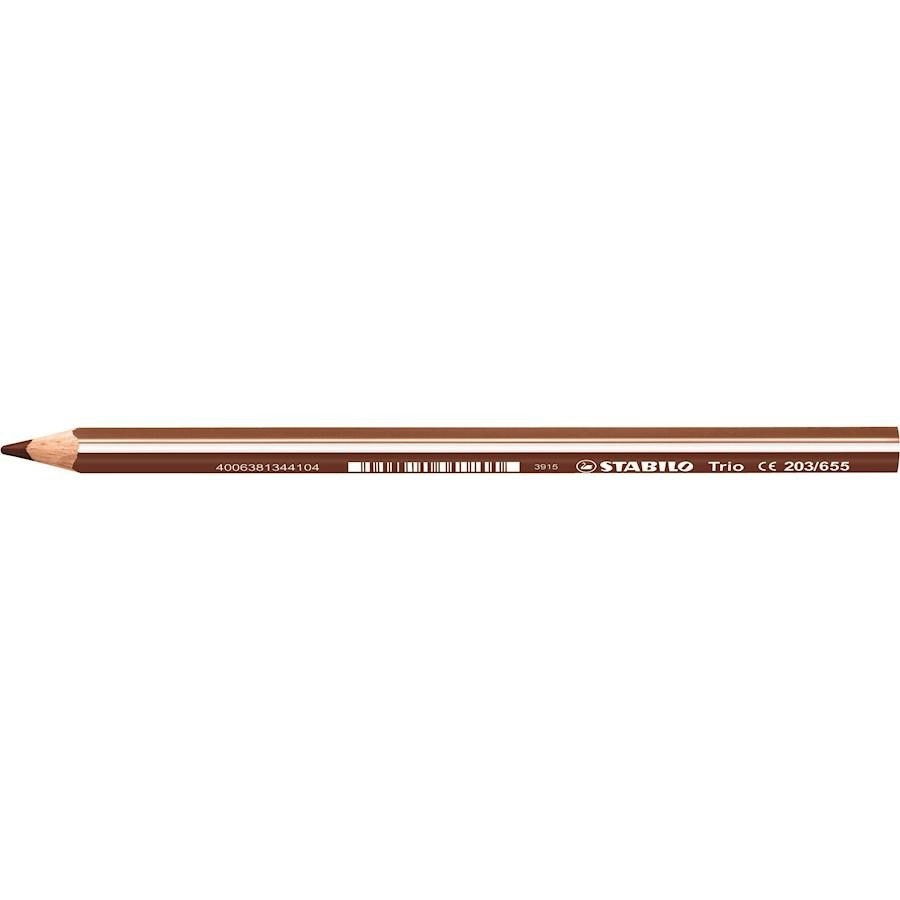 STABILO TRIO MAXI pz12 MARRONE CHIARO-655