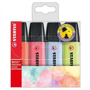 STABILO BOSS ASTUCCIO PZ4 COLORI 111-133-140-150