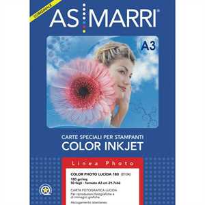 MARRI CARTA PHOTO INKJET GR180 f50 A3 LUCIDA *8104*