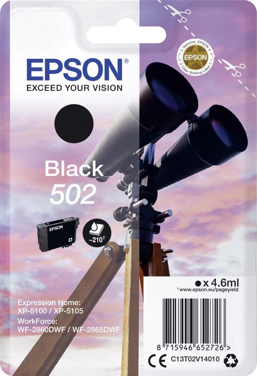 EPSON Ink-Jet NERO *T02V14010* N.502 BINOCOLO