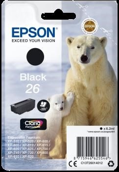EPSON Ink-Jet NERO N.26 *T260140* XP600/605/700/800