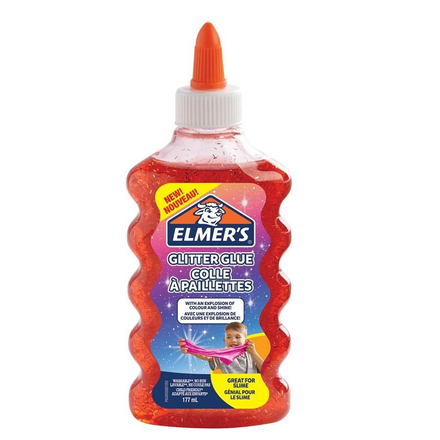 ELMER'S COLLA GLITTERATA LIQUIDA ROSSA FLACONE DA 177ML