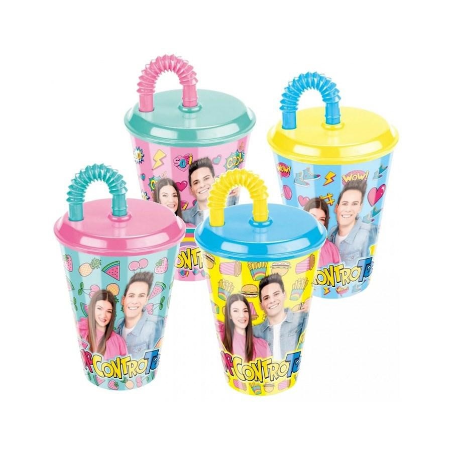 BICCHIERE CON CANNUCCIA 430ML CANNUCCIA CUP ME CONTRO TE