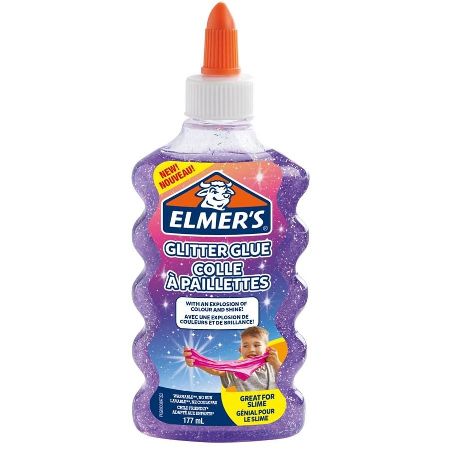 ELMER'S COLLA GLITTERATA LIQUIDA VIOLA FLACONE DA 177ML