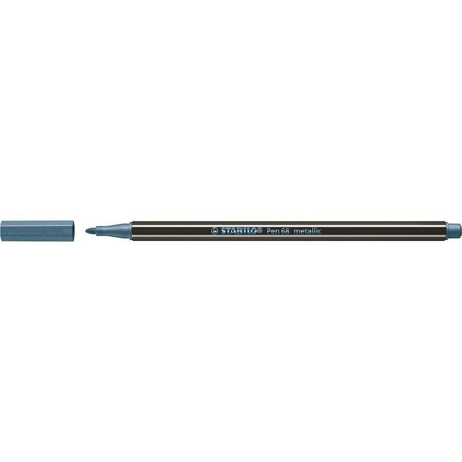 Pennarello PEN 68 Metallic STABILO BLU 841
