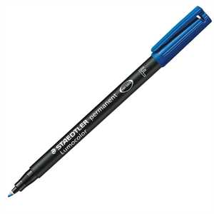 Marker LUMOCOLOR Punta Fine Permanente BLU