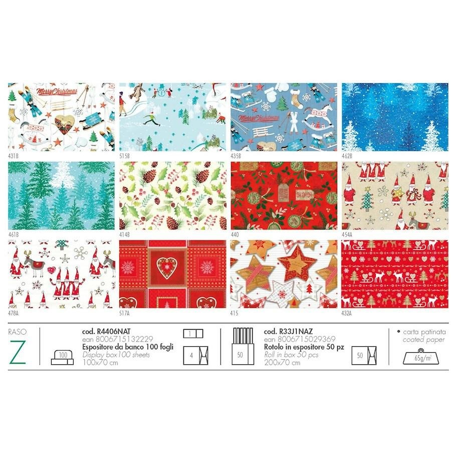 Carta regalo Raso Natale 100x70 COUNTRY FF100