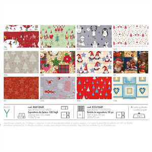 Carta regalo Raso Natale 100x70 FANTASIA DI NATALE FF100