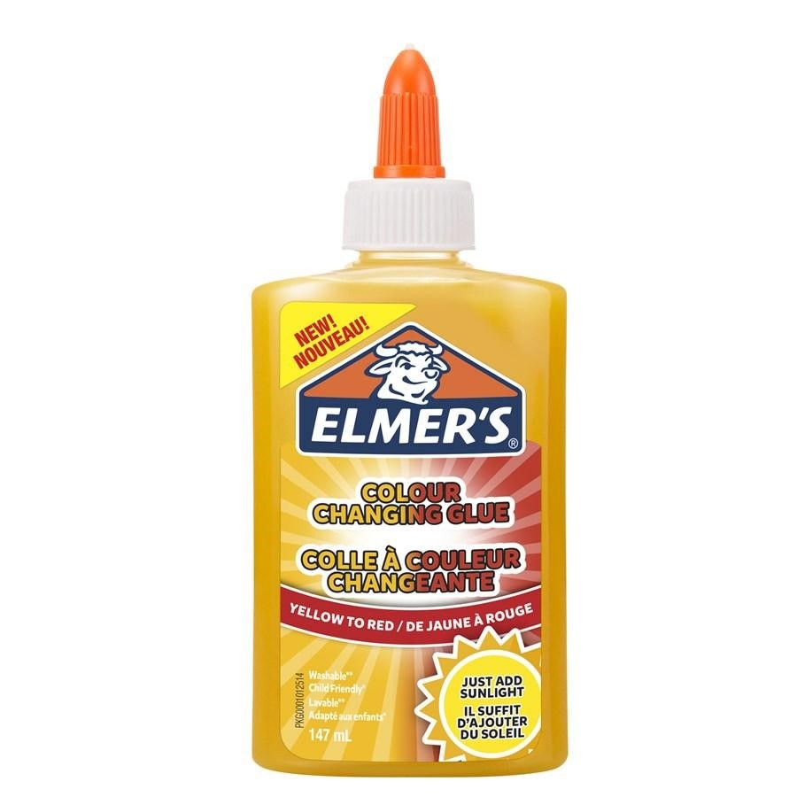 ELMER'S COLLA LIQUIDA CAMBIA COLOR GIALLO AL ROSSO FLACONE DA 147ML