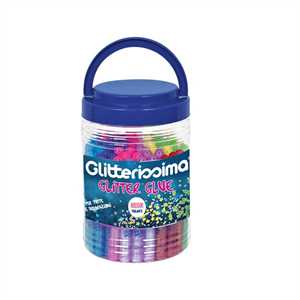 GLITTER GLUE 10,5ML BARATTOLO PZ.50 NEON COLORS
