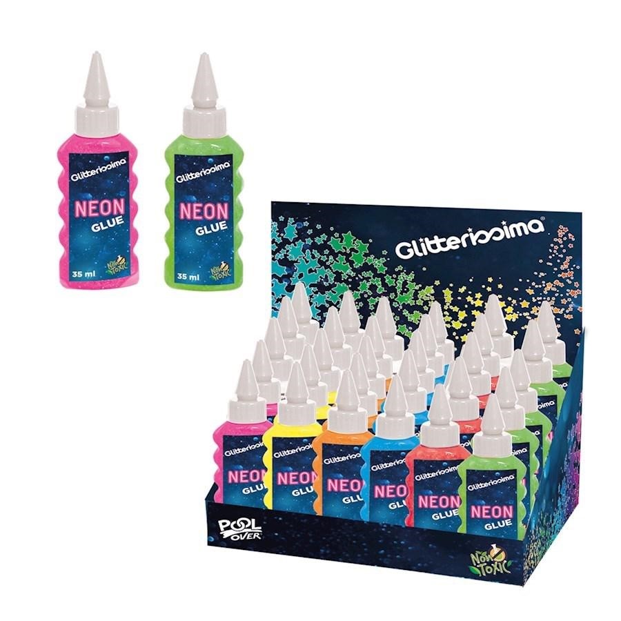 ESP.GLITTER GLUE 35ML NEON COLOR NEW BOTTLES