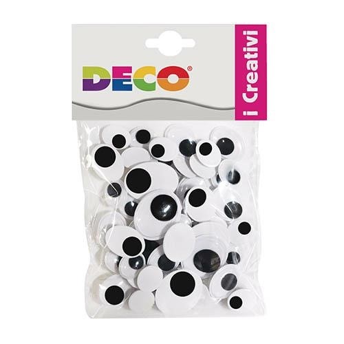 OCCHI MOBILI ADESIVI OVALI MM5X7 pz100