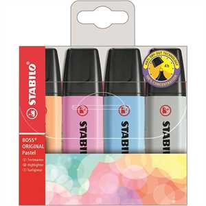 STABILO BOSS PASTEL ASTUCCIO PZ4 COLORI 125-112-158-194