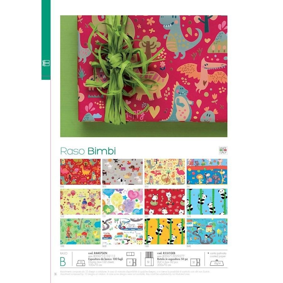 CARTA REGALO 100X70 RASO BIMBI 100FF