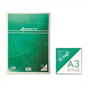 Millimetrata Blocco 23x33 ARCHITETTO (RUGM10)