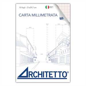 Millimetrata Blocco A3 f10 ARCHITETTO (RUG3446)