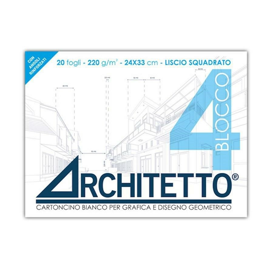 Blocco disegno tipo F4 SQUADRATO 24x33 (ART4PS) ARCHITETTO