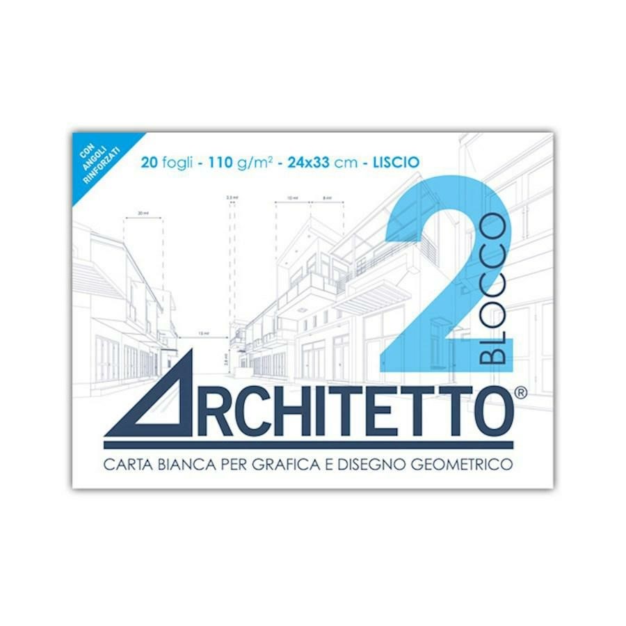 Blocco disegno tipo F2 LISCIO 24x33 ARCHITETTO(ART2P)