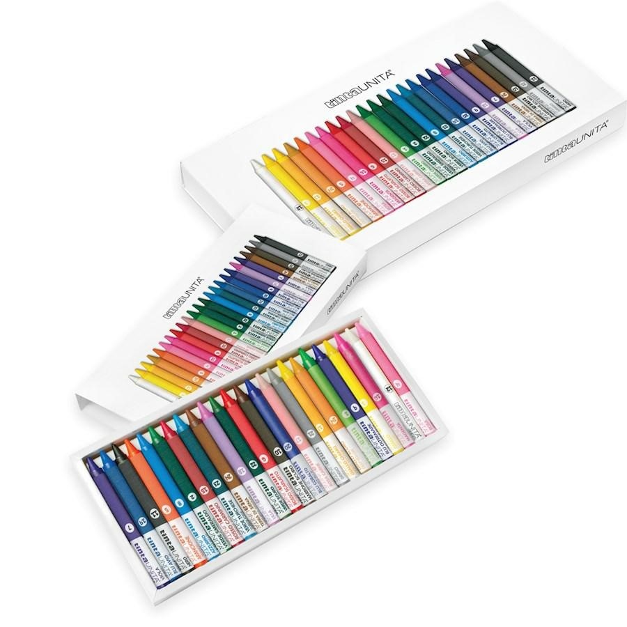 Pastelli a cera scatola 24 colori   Tintaunita