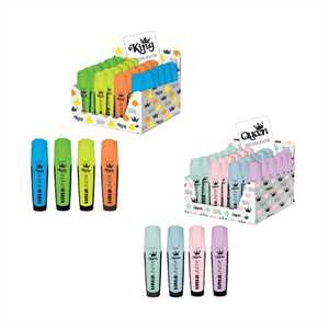 EVIDENZIATORI CON CLIP 48PZ TINTAUNITA KINGS&QUEENS