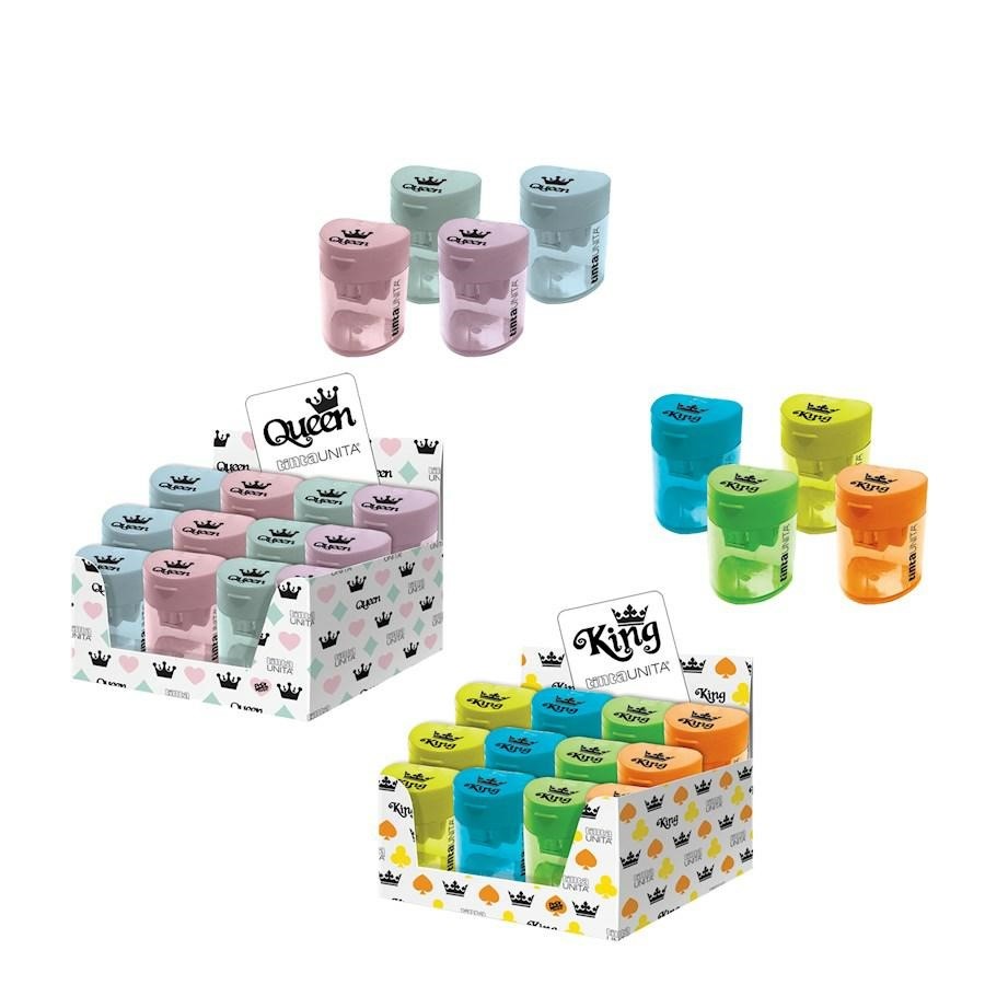 TEMPERAMATITE 3 FORI CON CONTENITORE 24PZ TINTAUNITA KINGS&QUEENS