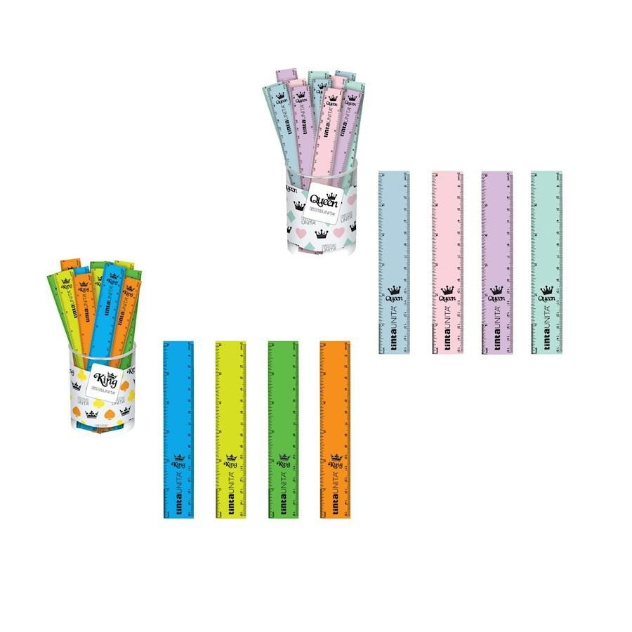 RIGHELLI IN ALLUMINIO CM15 24PZ TINTAUNITA KINGS&QUEENS