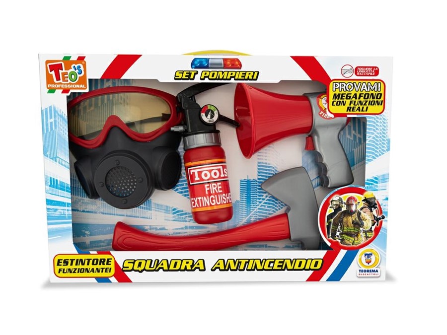 TEO'S - PLAYSET SQUADRA ANTINCENDIO SPEAKER FUNZIONI REALI