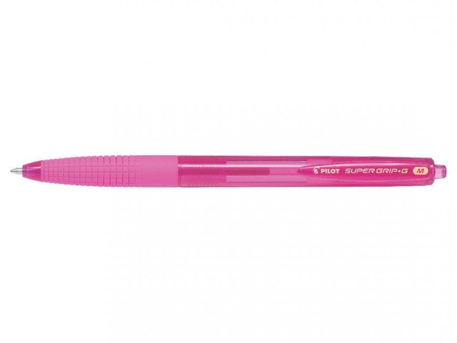 PENNA SFERA SUPERGRIP-G A SCATTO MEDIA ROSA