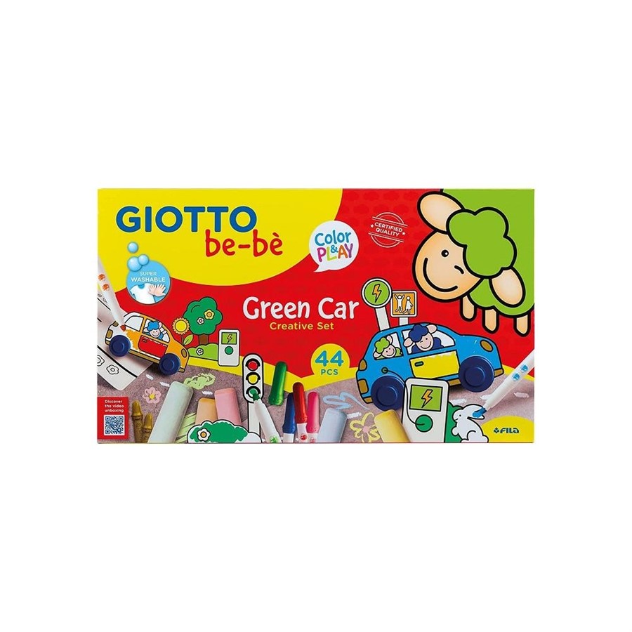 GREEN CAR CREATIVITY SET 44PZ. BE-BE'