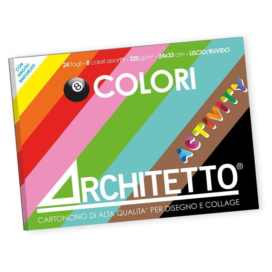 Blocco colore 24x33 8colori 24ff activity ARCHITETTO