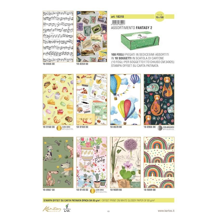 CARTA REGALO 100X70 100FF ASS. FANTASY 2